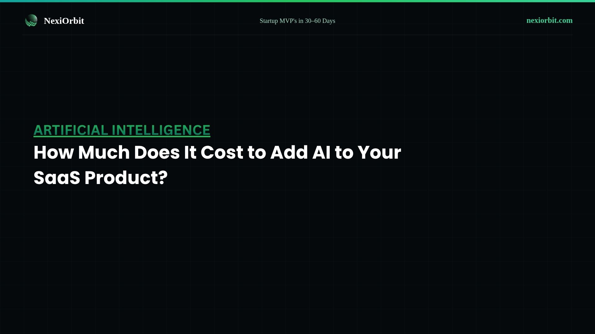 How Much Does It Cost to Add AI to Your SaaS Product?