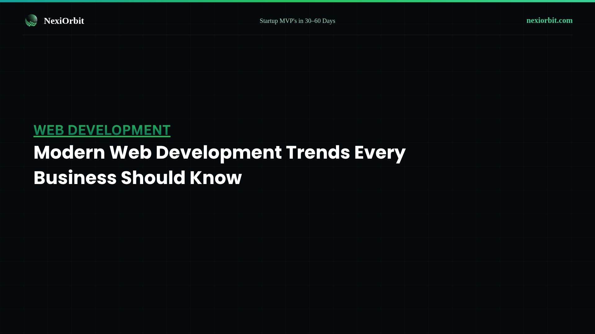 Modern Web Development Trends Every Business Should Know in 2026