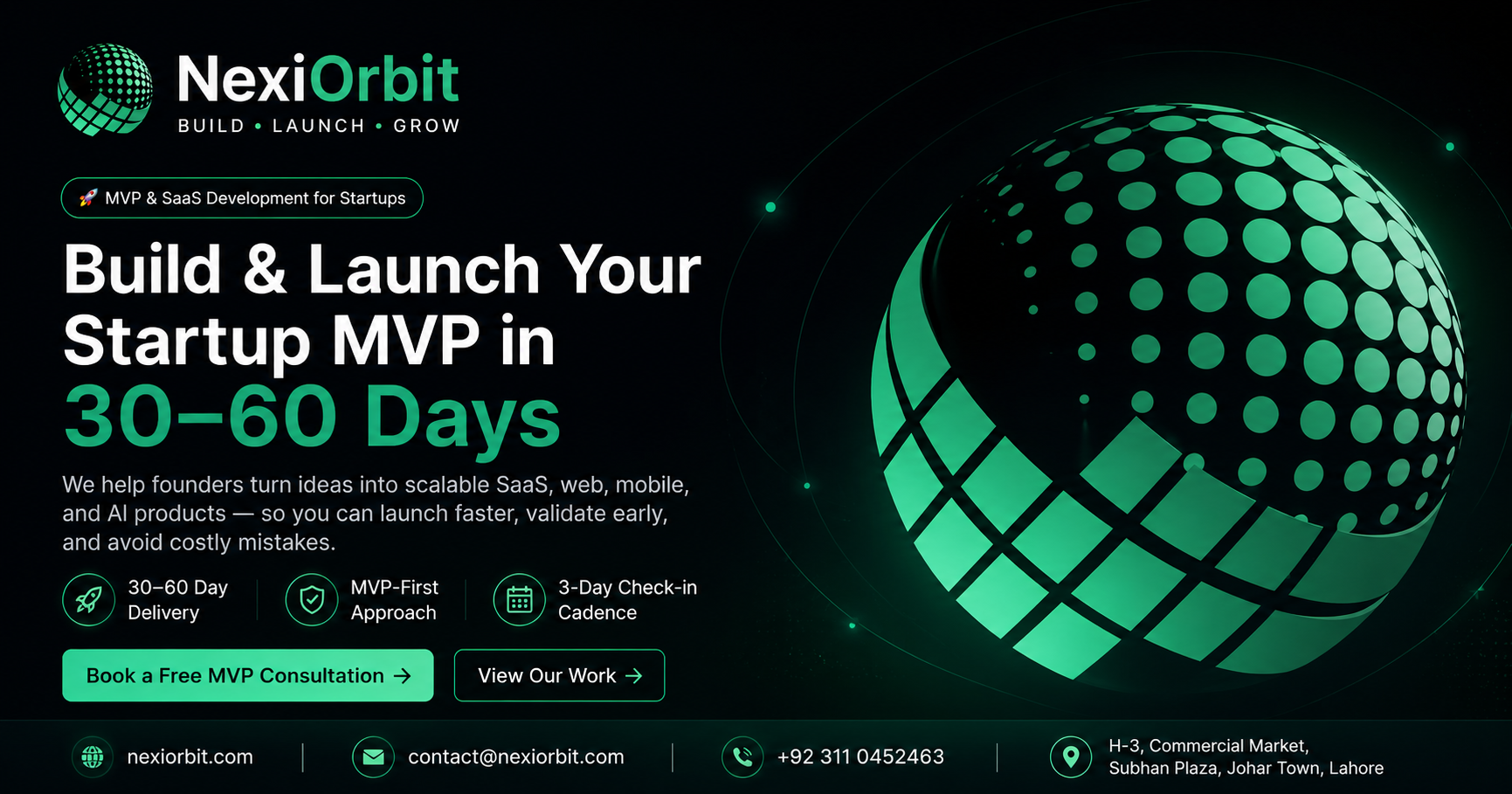 Build & Launch Your MVP in 30 – 60 Days | NexiOrbit